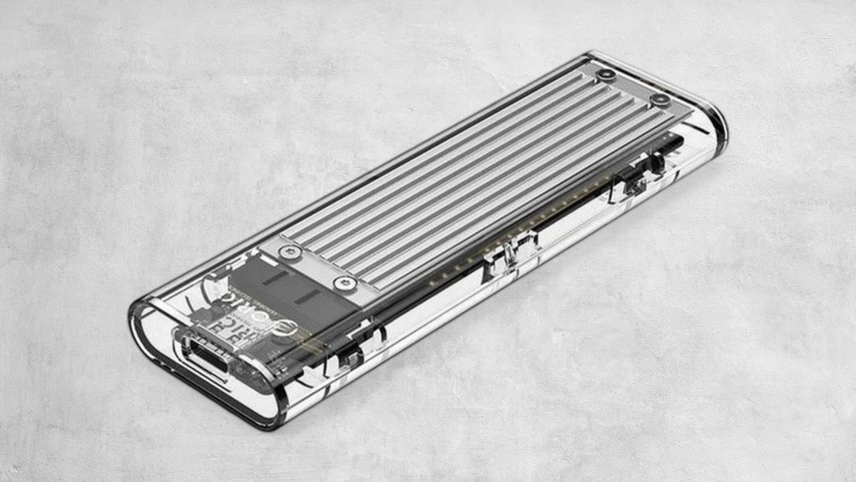 Orico Transparent M.2 Nvme Usb3.1 Gen.2 Usb-c Ssd Enclosure