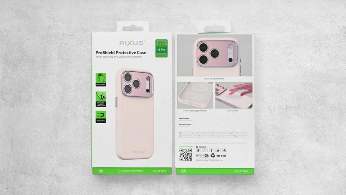 Rixus ProShield Case For Apple iPhone 15 Pro Max Pink
