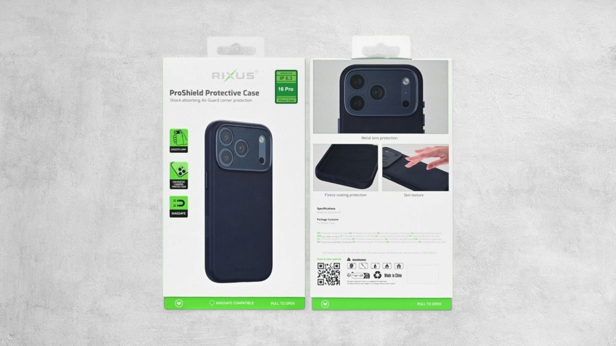 Rixus ProShield Case For Apple iPhone 16 Pro Dark Blue