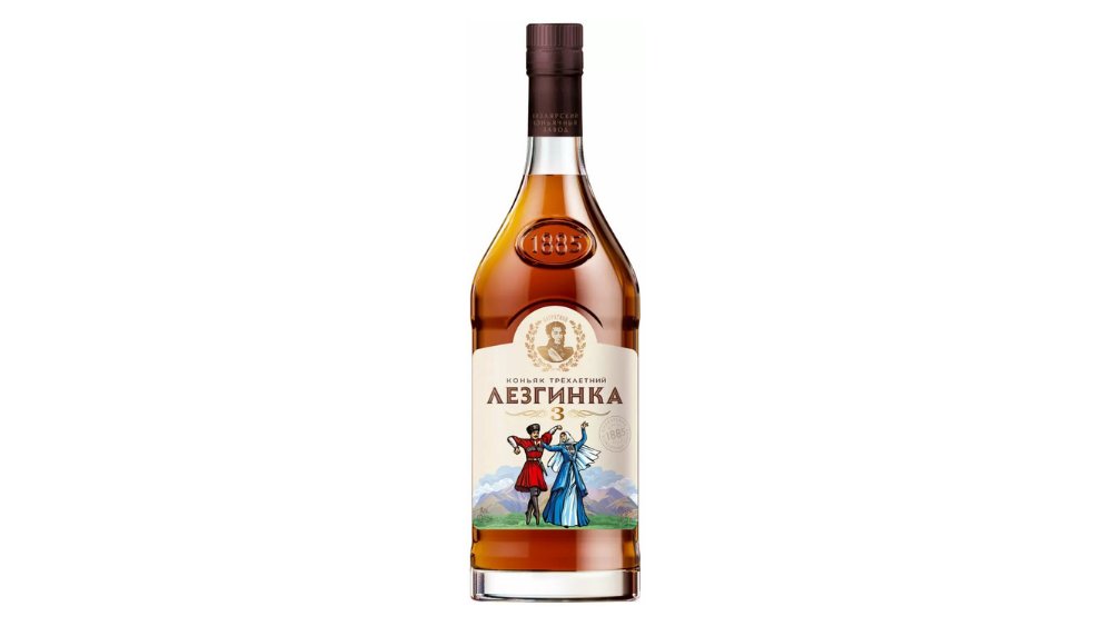 Коньяк Кизлярский Лезгинка 3 звезды 0,5 л