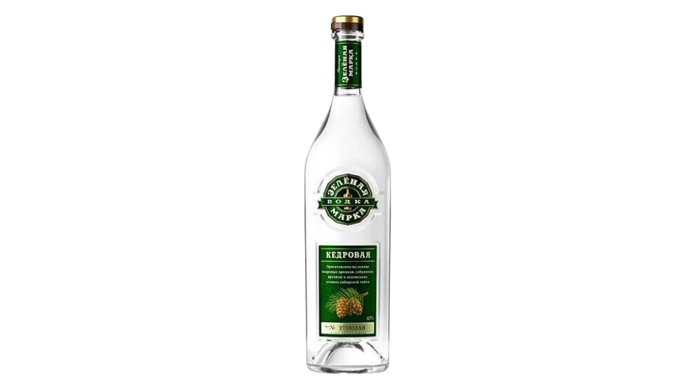 Водка ЗЕЛЕНАЯ МАРКА Кедровая 1л с/б