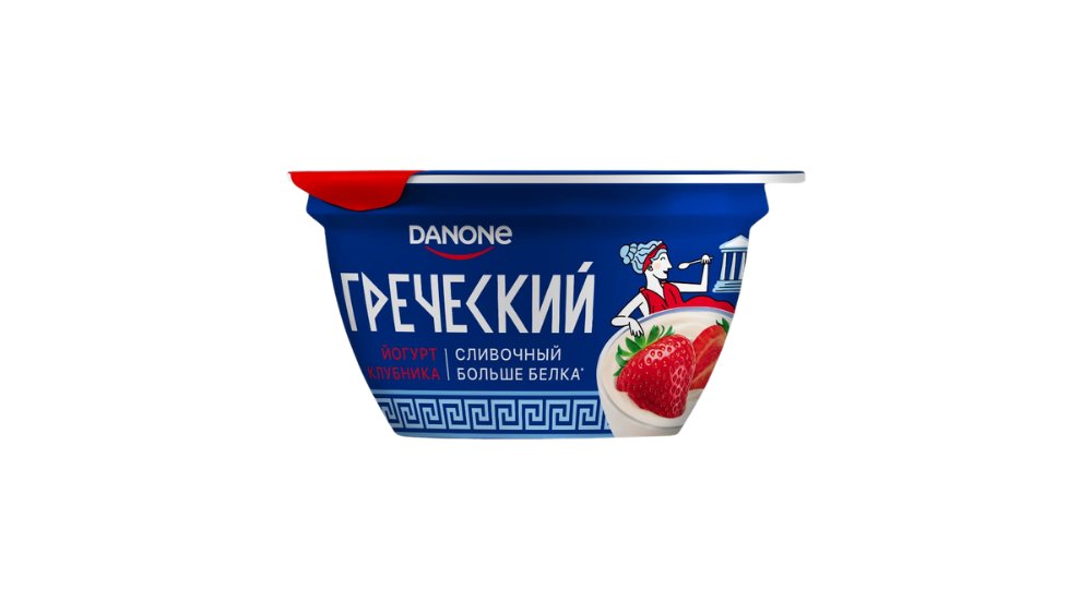 Йогурт греческий Danone клубника 4,4% 120 г