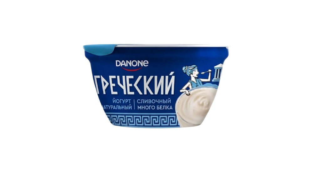 Йогурт греческий Danone натуральный 4,4% 120 г