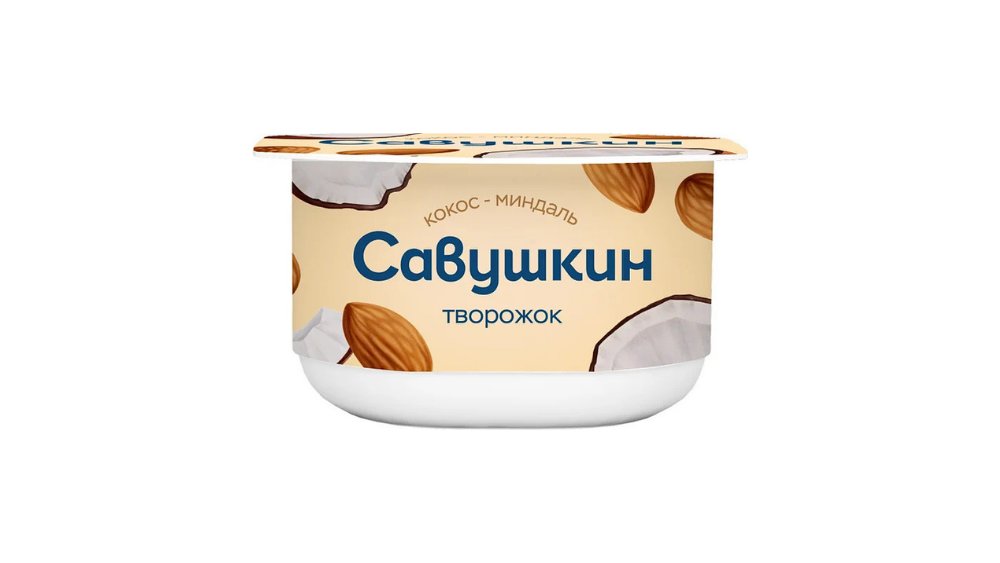 Творожок Савушкин кокос-миндаль 3,5% 120 г