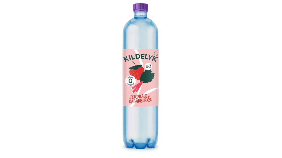 Kildelyk Jordbær Rabarber 1 Lt