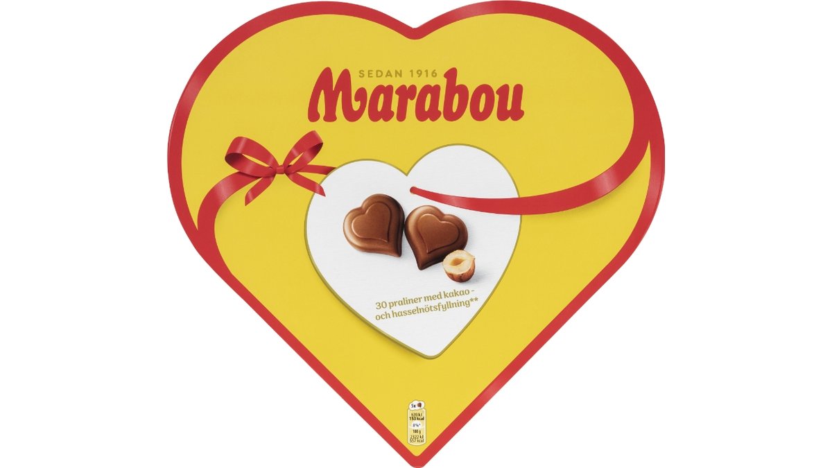 Marabou Hearts 165G