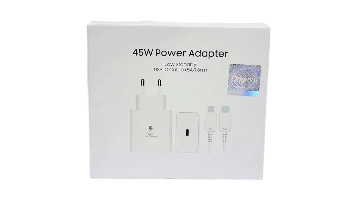 45W PD Power Adapter USB-C to USB-C