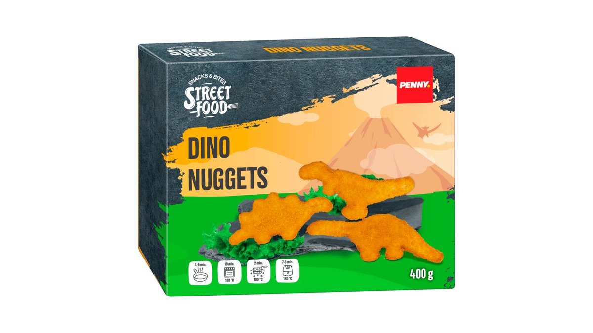 Penny Nugetky ve tvaru dinosaurů 400g