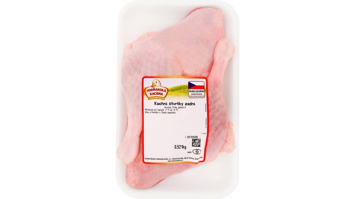 Vodňanská drůbež Kachní čtvrtky chlazené