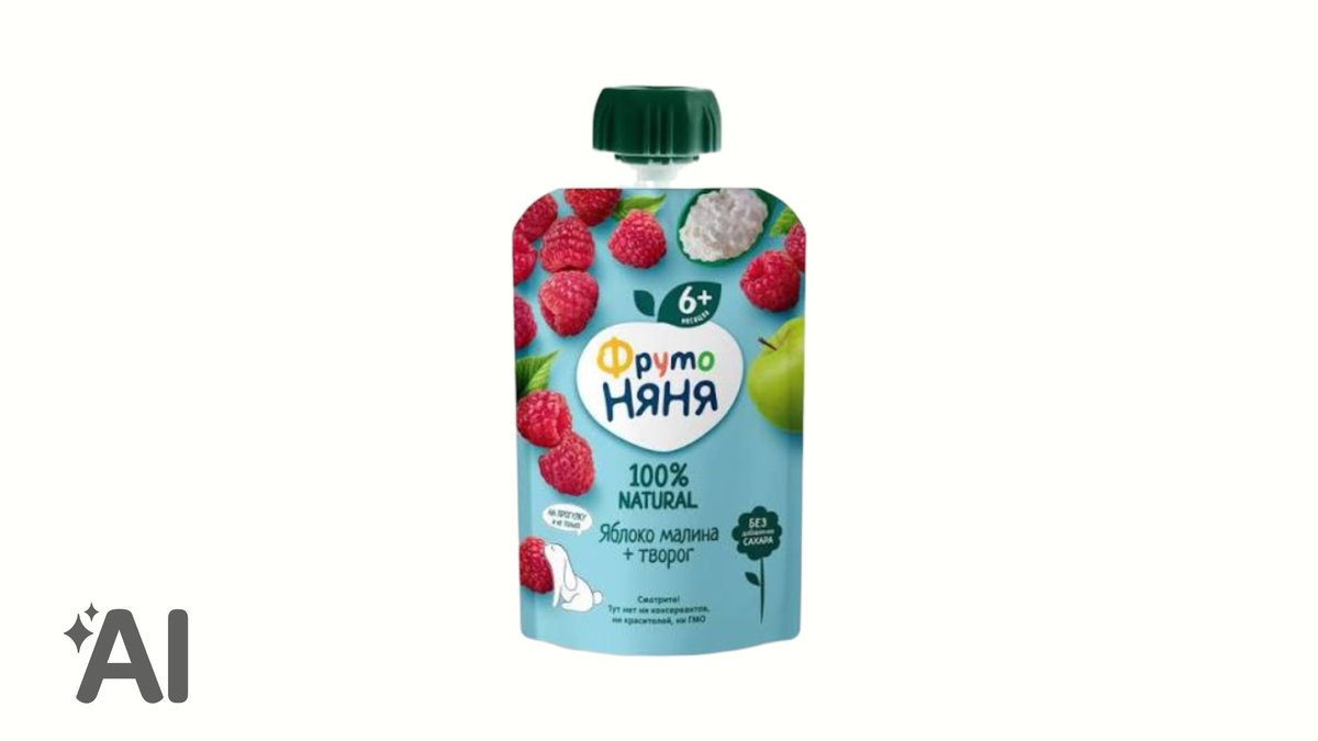 Frutonanny Kəsmikli Alma Moruq Püresi 6+ Ay 90qr