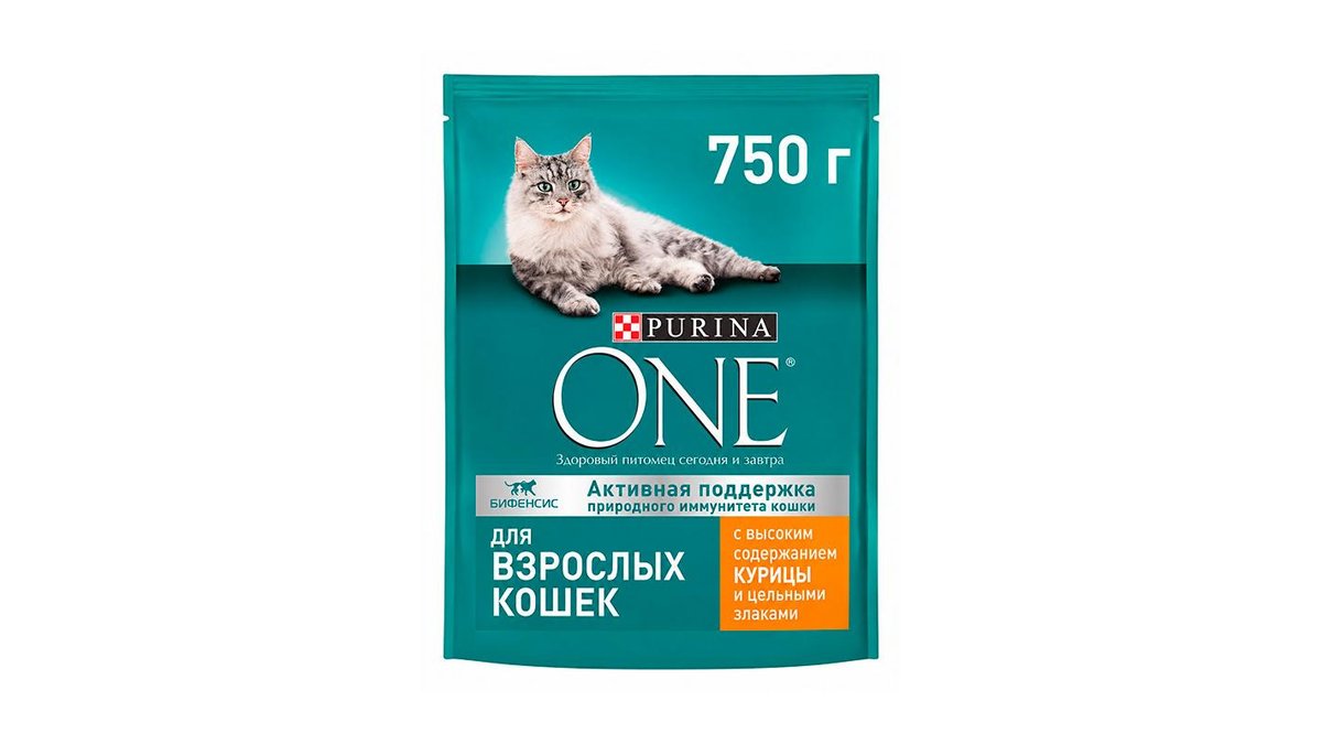Корм для кошек Purina One с курицей 750 г