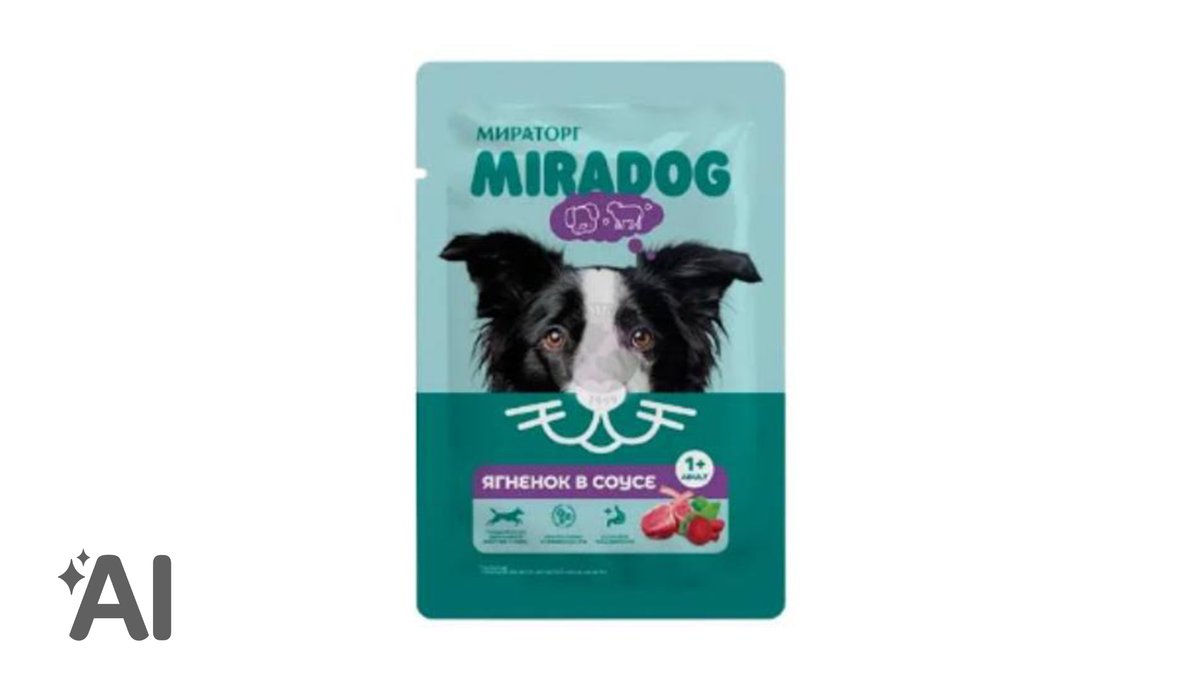 Miradog İtlər üçün Yaş Yem Quzu Əti ilə 75qr