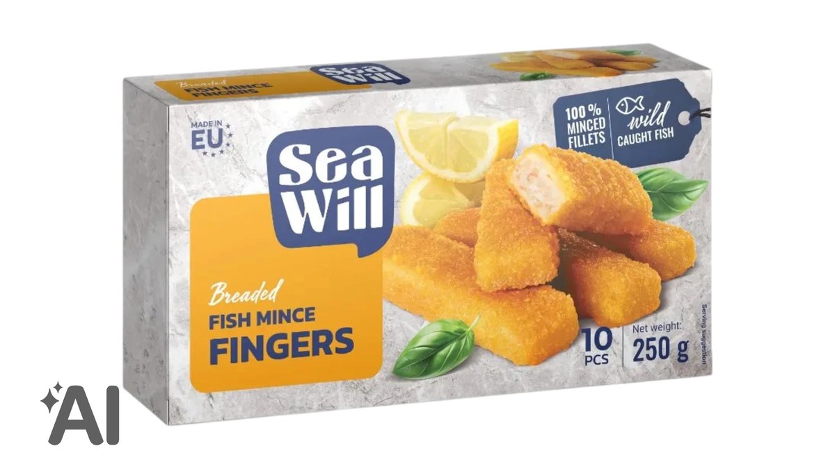 Sea Will Dondurulmuş Balıq Çubuqları 250qr