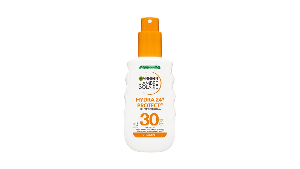Solbeskyttelsesspray SPF30 Hydra 24H Protect, Garnier Ambre Solaire 150 ml