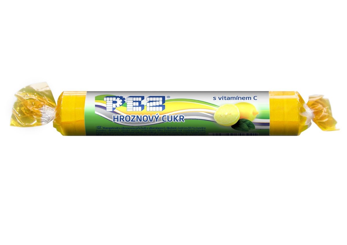 Pez Hroznový cukr s citronovou příchutí 39g