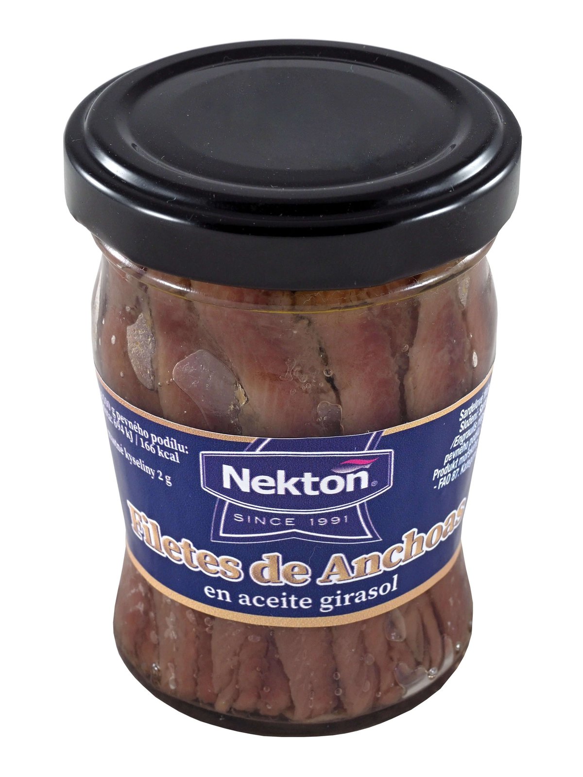 Sardelové filety v rostlinném oleji 90g
