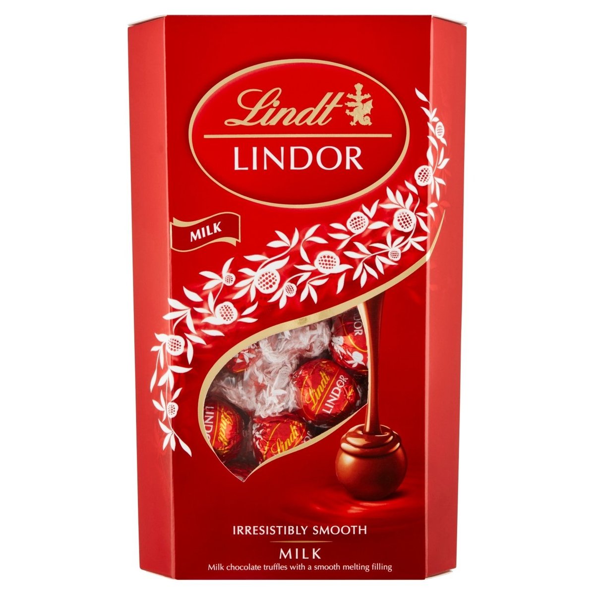 Lindt Lindor Mléčná čokoláda s jemnou tekutou náplní 600g