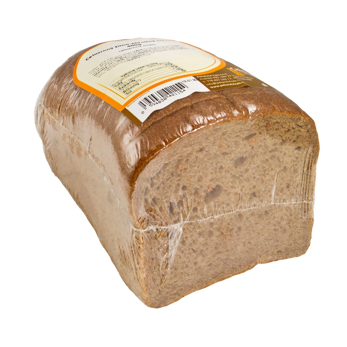 Celozrnný chléb žitnopšeničný 400g krájený