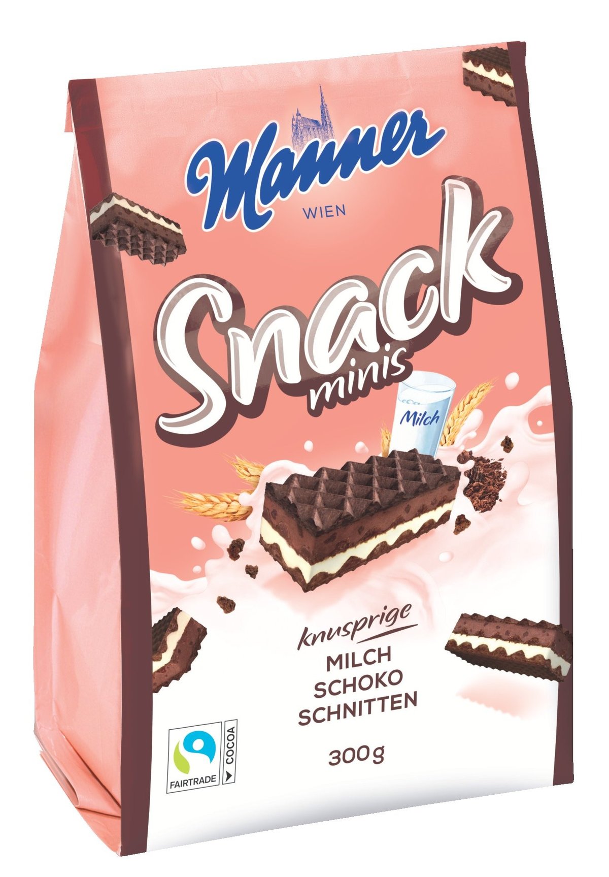 Manner Snack Minis Milk-Chocolate 300g