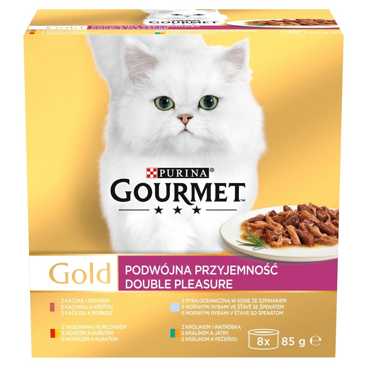 GOURMET Gold Multipack Double Pleasure 8 x 85g