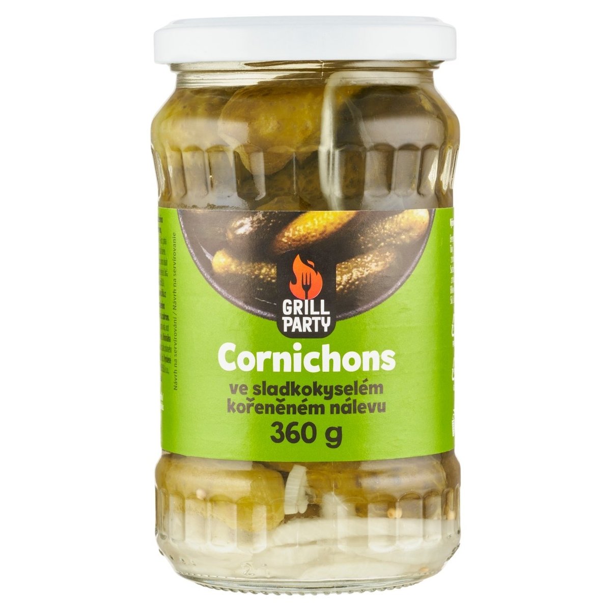 GRILL Party Cornichons ve sladkokyselém kořeněném nálevu 360g