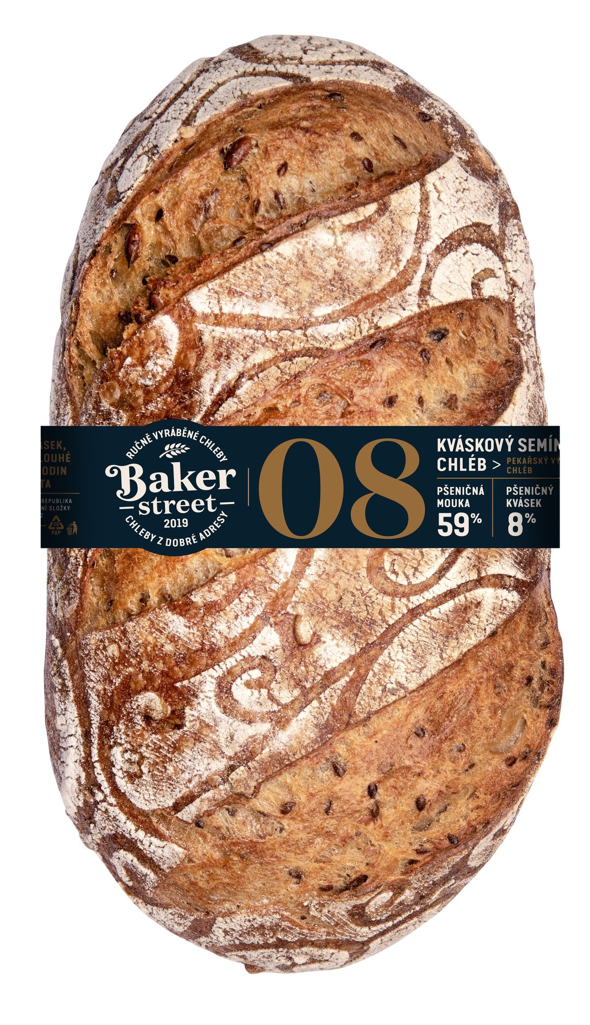 Baker Street 08 kváskový semínkový chléb, 750 g