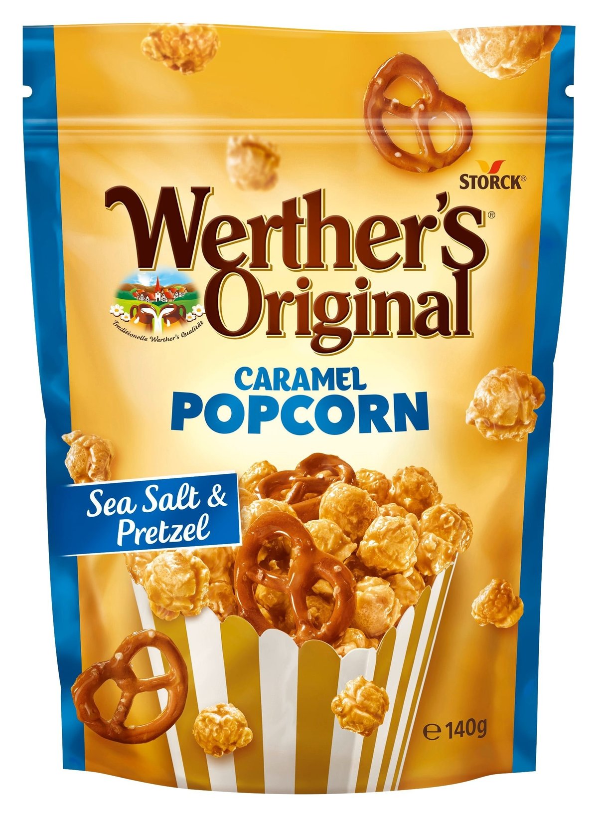 Werther's Original Caramel Popcorn Sea Salt & Pretzel 140g