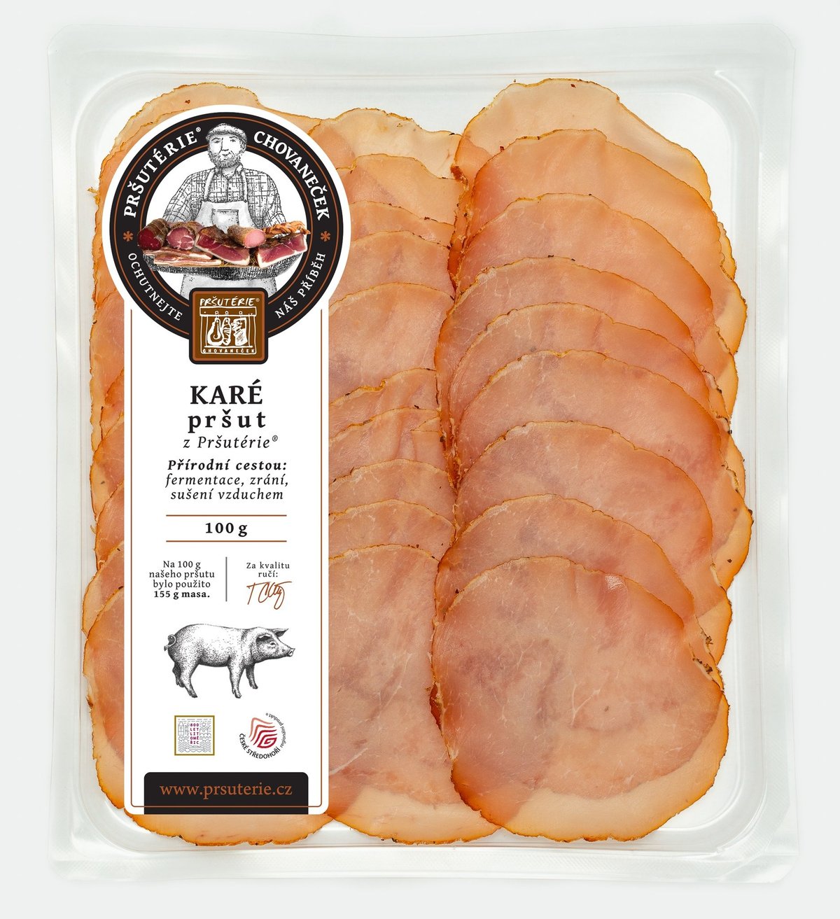 Karé pršut z Pršutérie 100g krájený