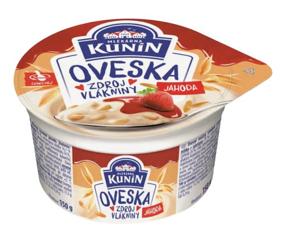Mlékárna Kunín Oveska jahoda 150g