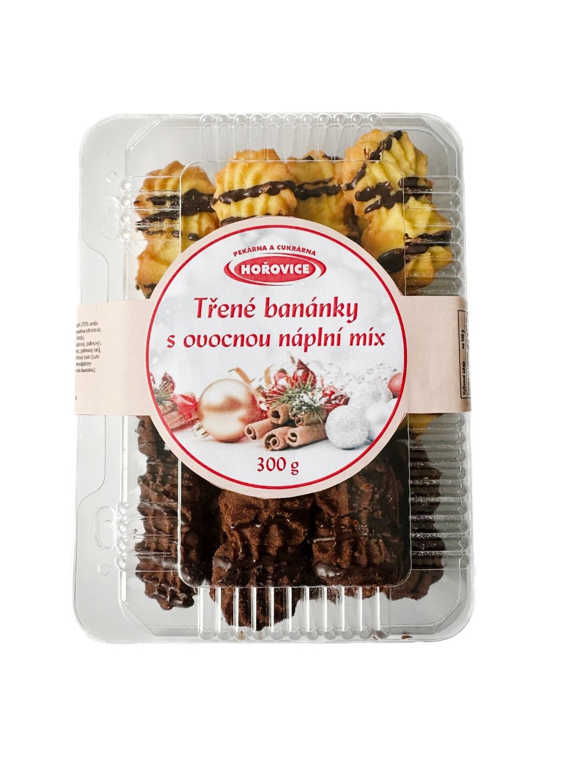 Třené banánky s ovocnou náplní balené 300g