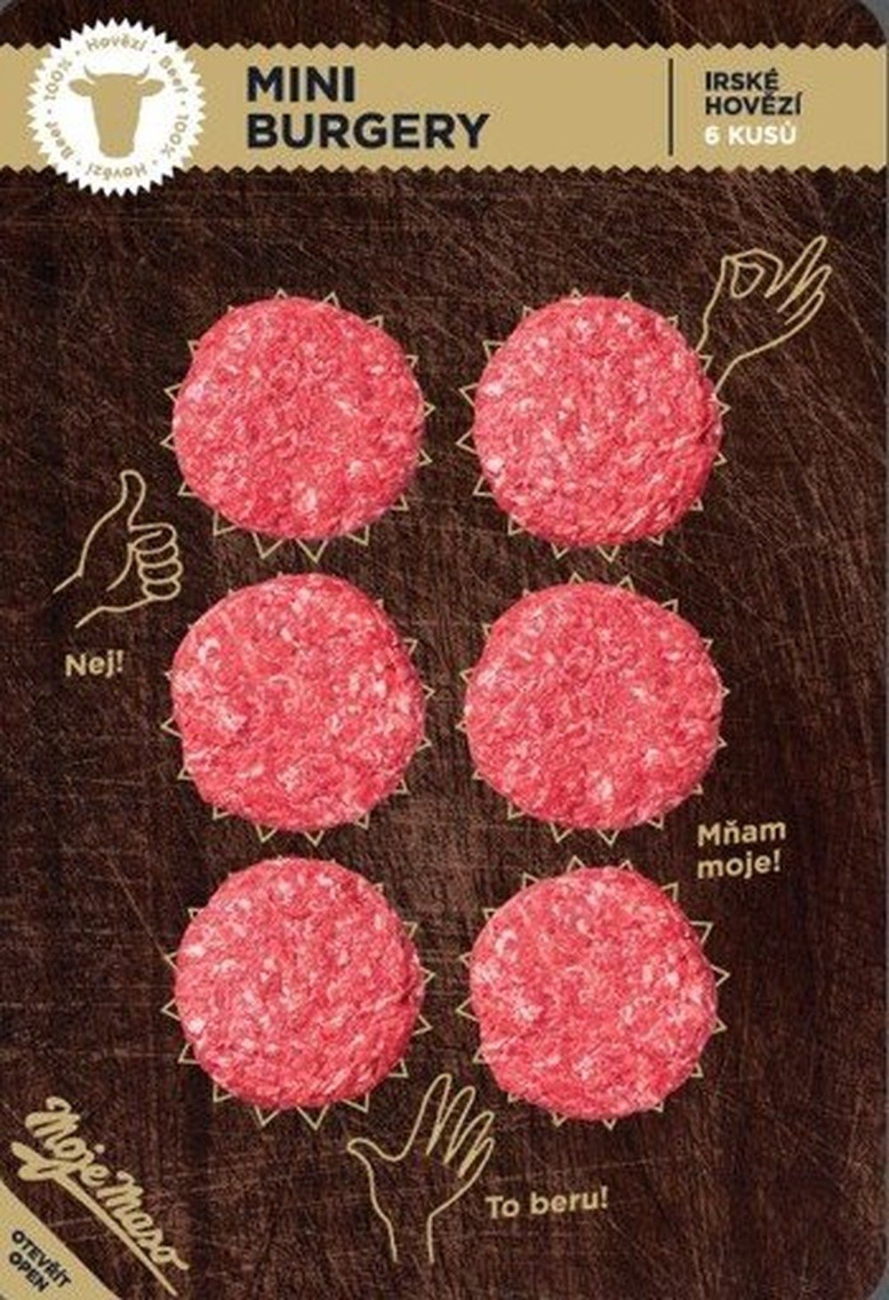 Irský hovězí Mini burger 6x50g