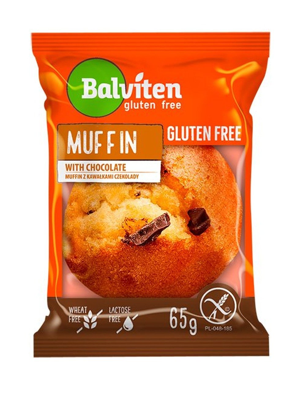Bezlepkový Muffin s kousky čokolády 65g