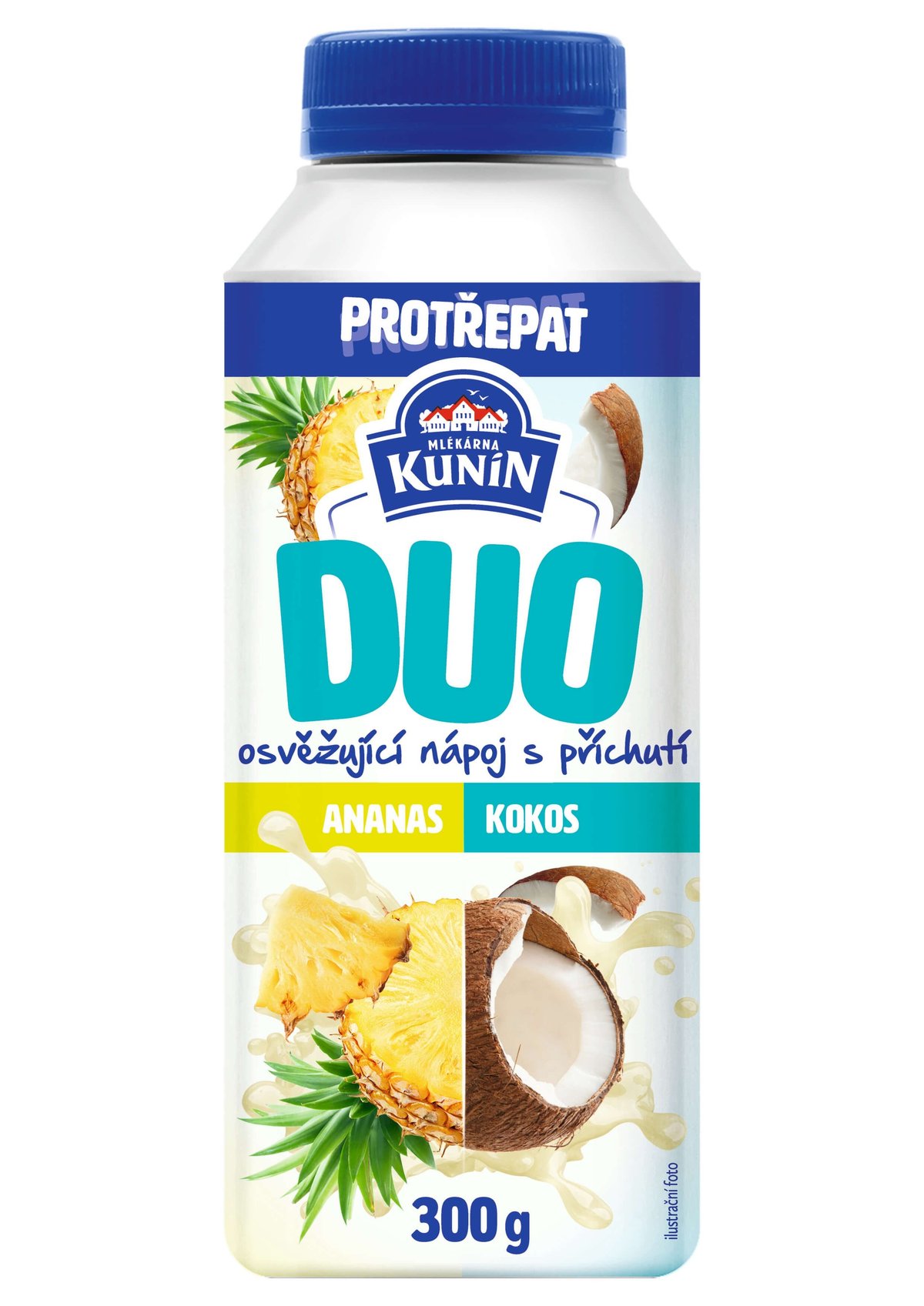 Kunín Duo nápoj s příchutí ananas/kokos 300g