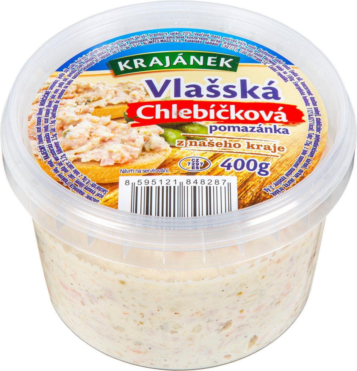 Krajánek Vlašská chlebíčková pomazánka 400g