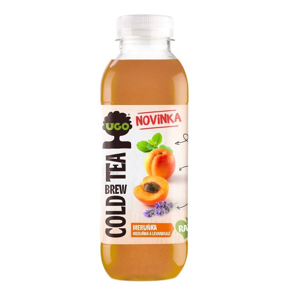 Ugo Cold Brew Tea meruňka, meduňka a levandule 500ml