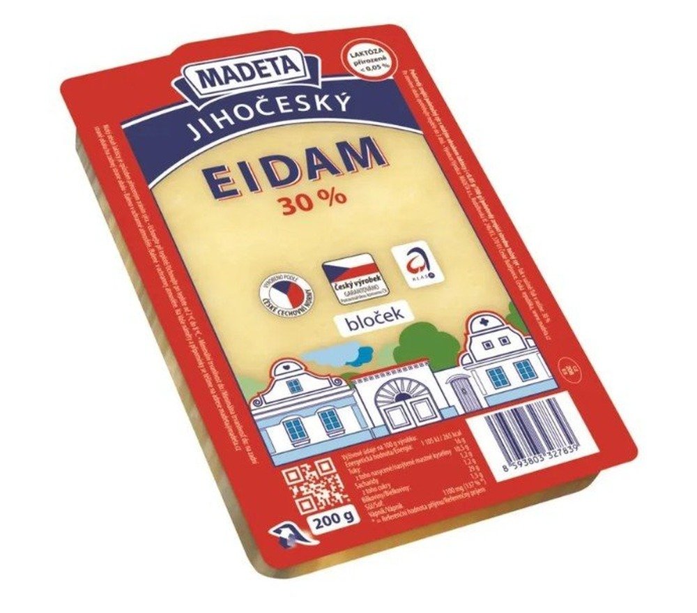 Jihočeský Eidam 30% bloček 200g