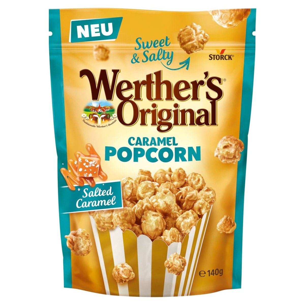 Werther's Original Popcorn v polevě ze slaného smetanového karamelu 140g