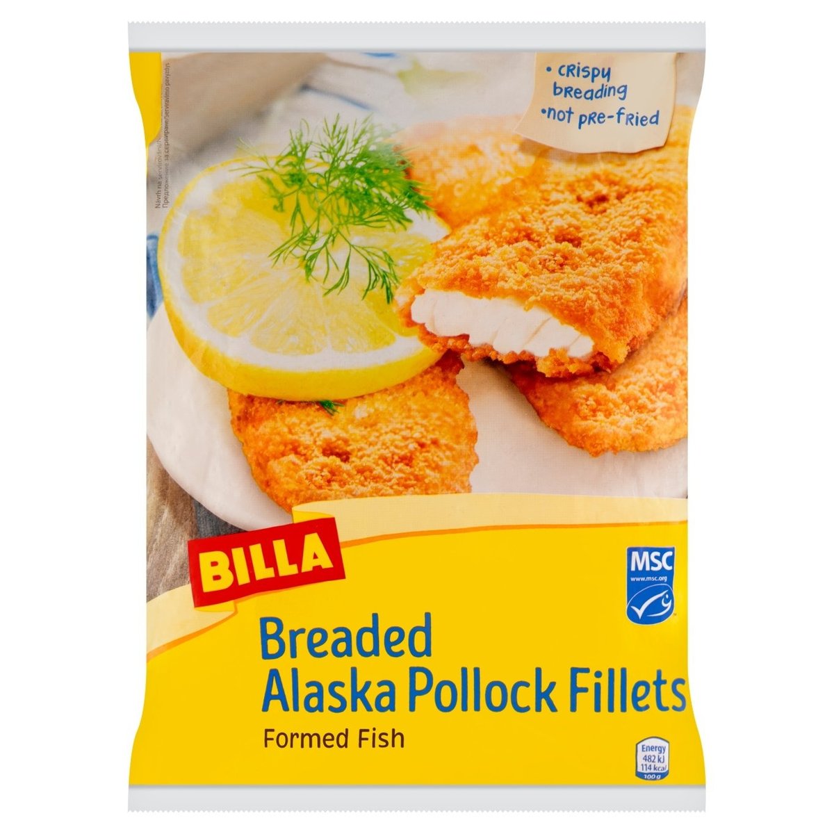 BILLA Obalované filety z tresky aljašské 800g