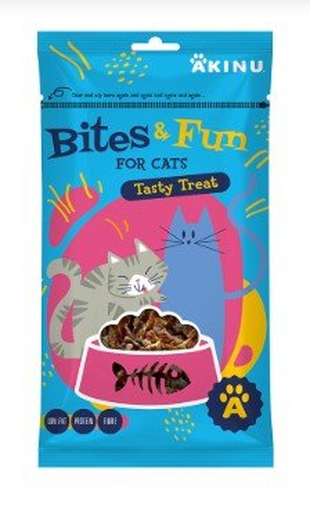 Bites&Fun jehněčí kousky pro kočky 60 g