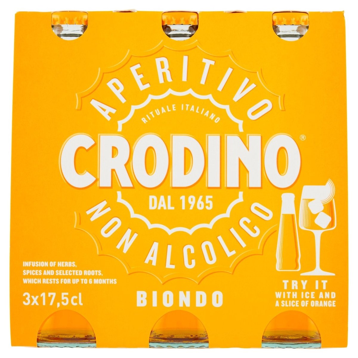 Crodino Biondo Tri Pack Soft Drink 3 x 175ml