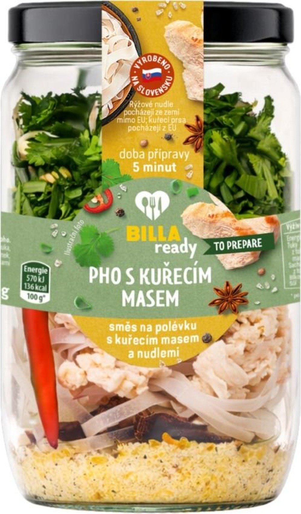 BILLA Ready PHO s kuřecím masem