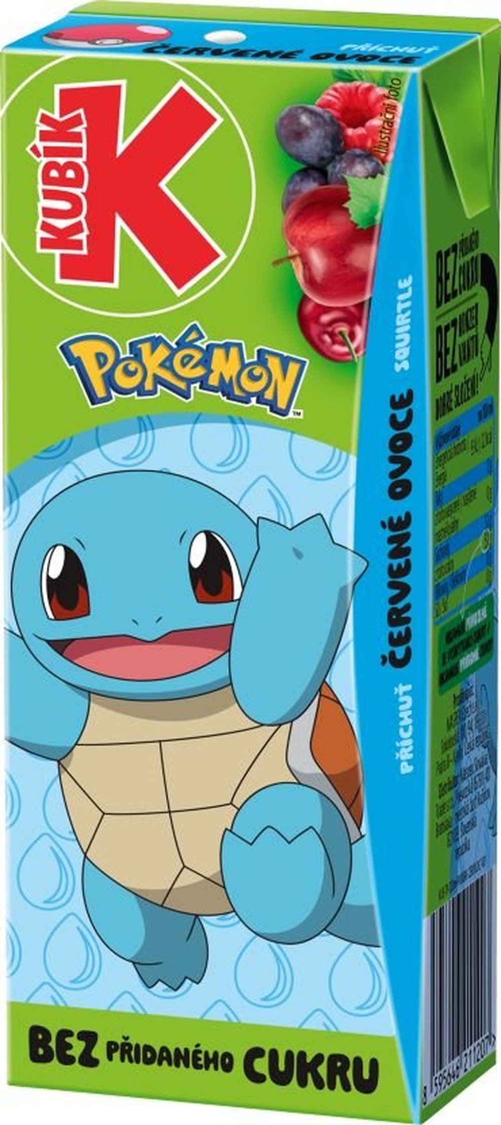 Kubík Pokémon jablko příchuť Červené ovoce 200ml