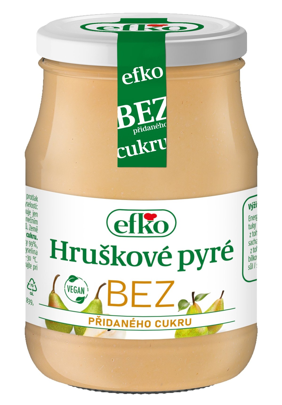 efko Hruškové pyré BEZ přidaného cukru 350 g