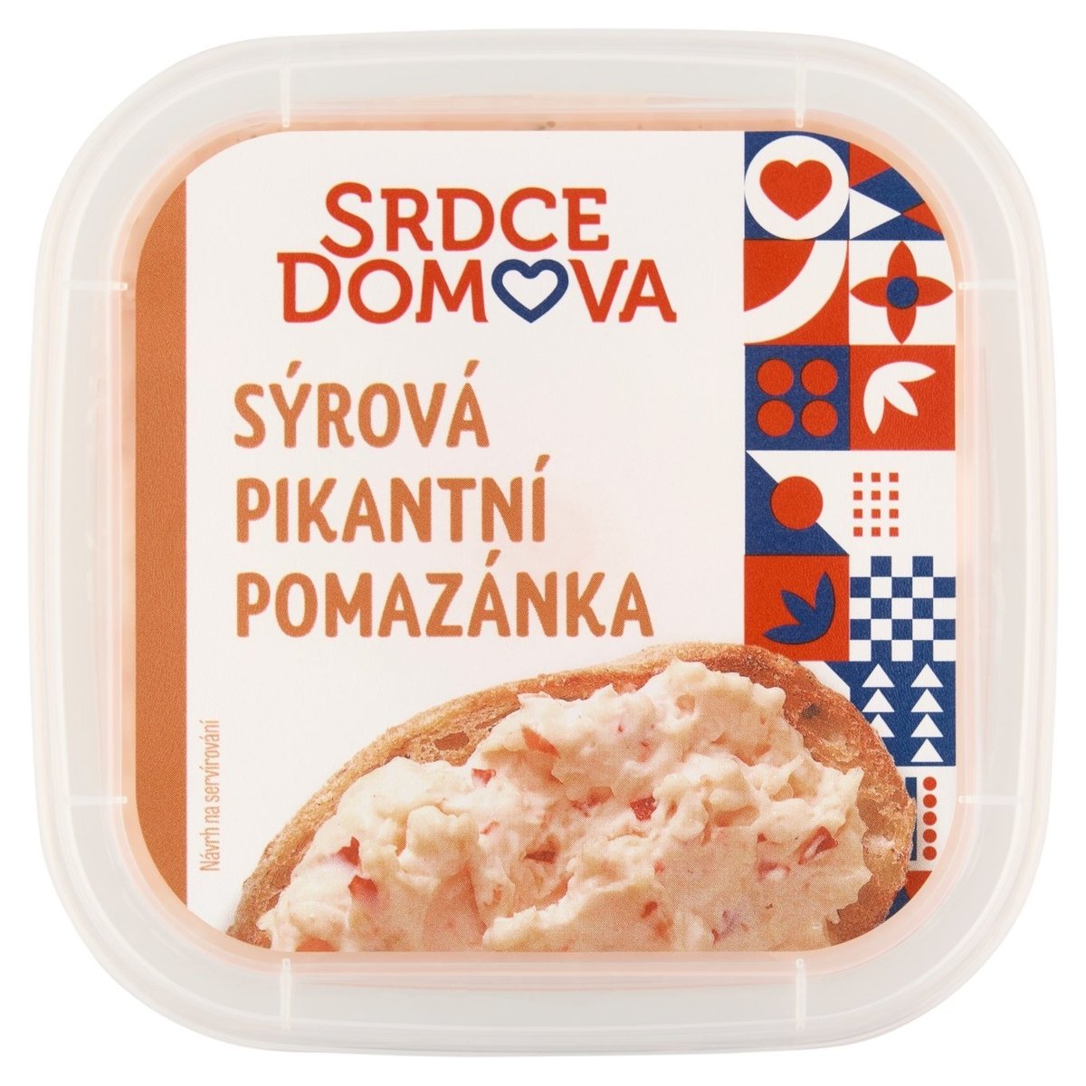 Srdce domova Sýrová pikantní pomazánka 135g