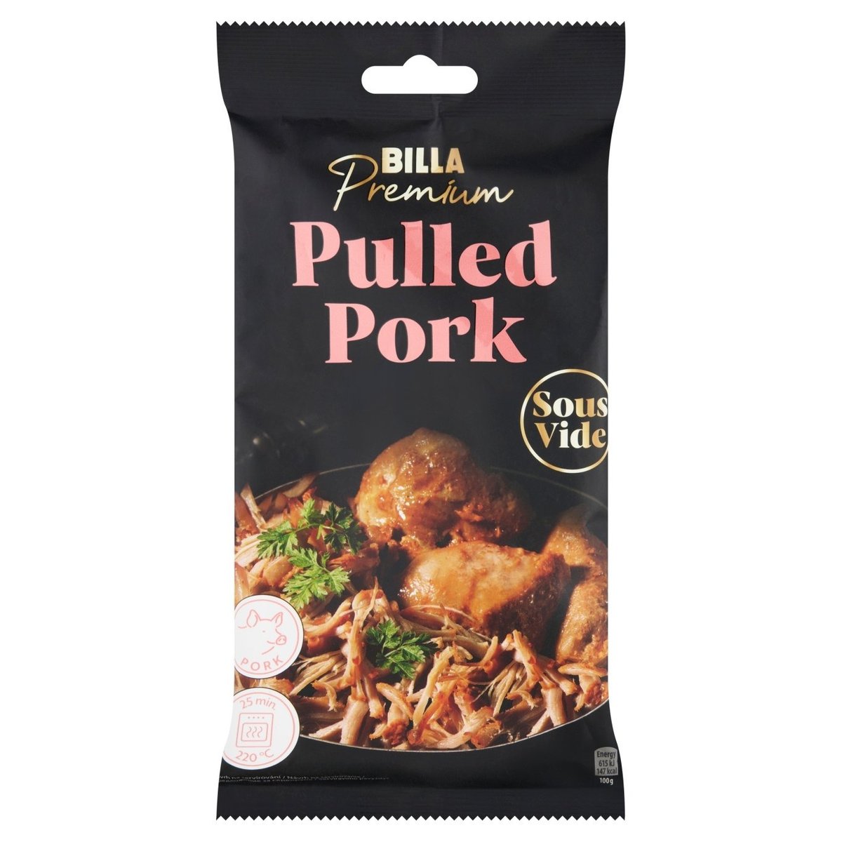 BILLA Premium Sous-vide trhané vepřové maso 300g