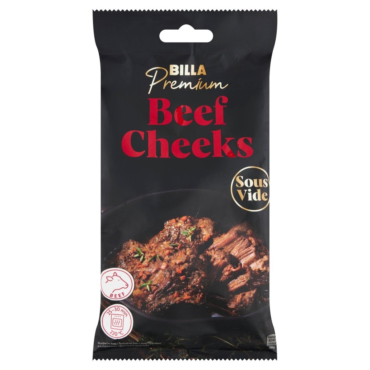 BILLA Premium Sous-vide hovězí líčka 300g