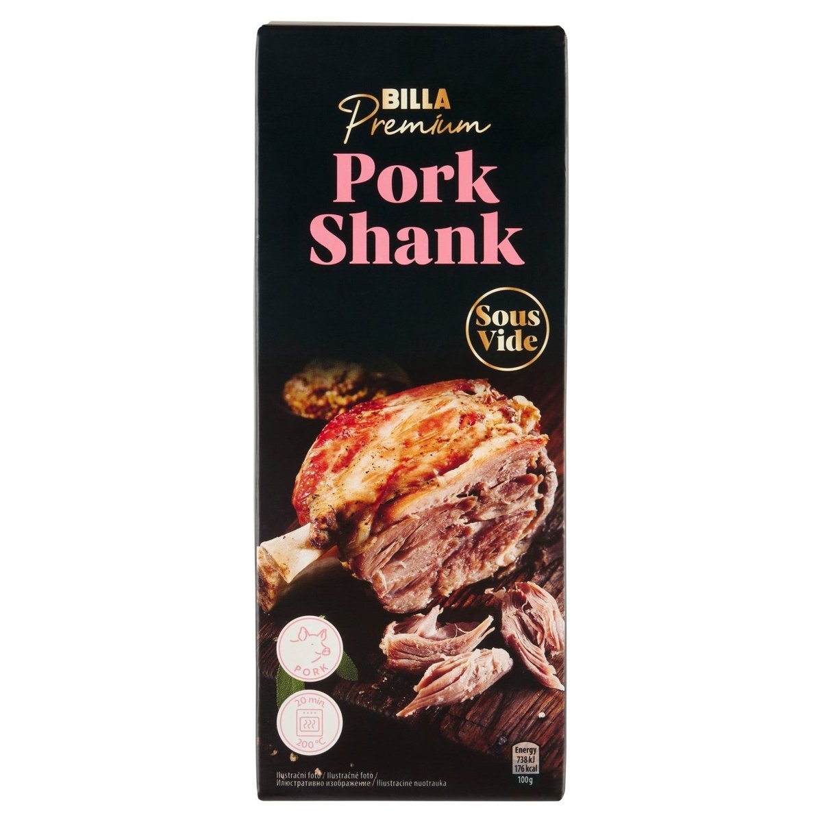BILLA Premium Sous-vide vepřové koleno s kostí ochucené 650g