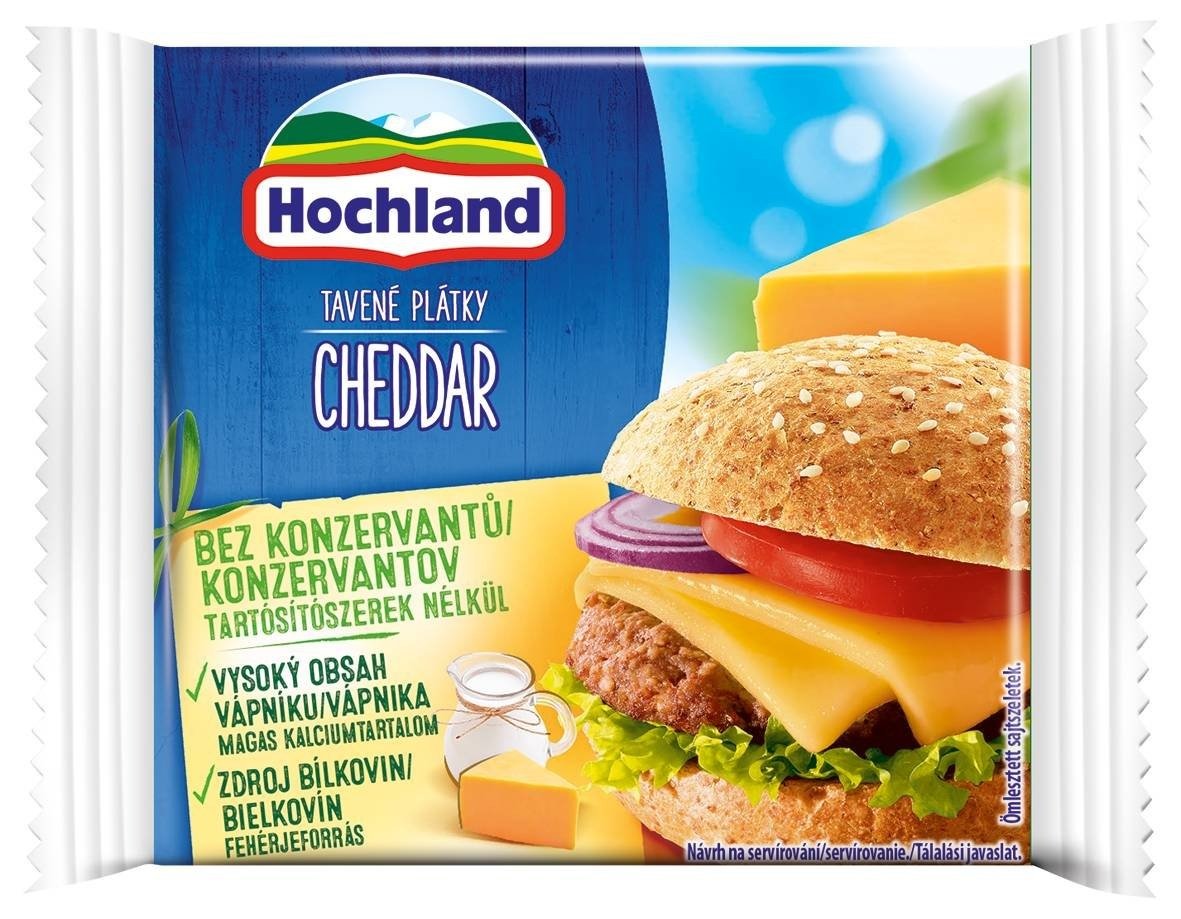 Hochland Tavený sýrový výrobek s cheddarem 130g