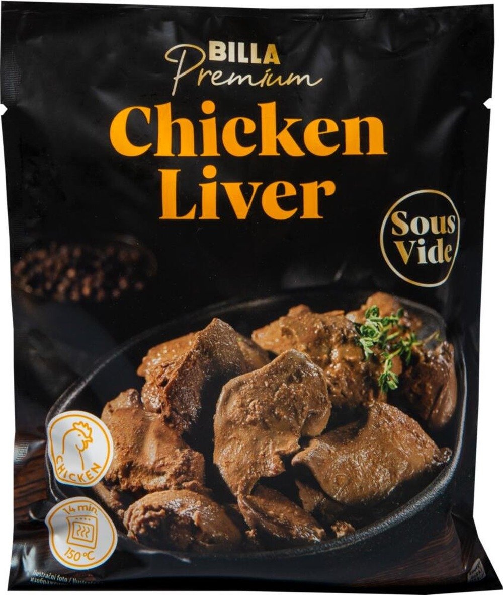 BILLA Premium Sous-Vide kuřecí játra