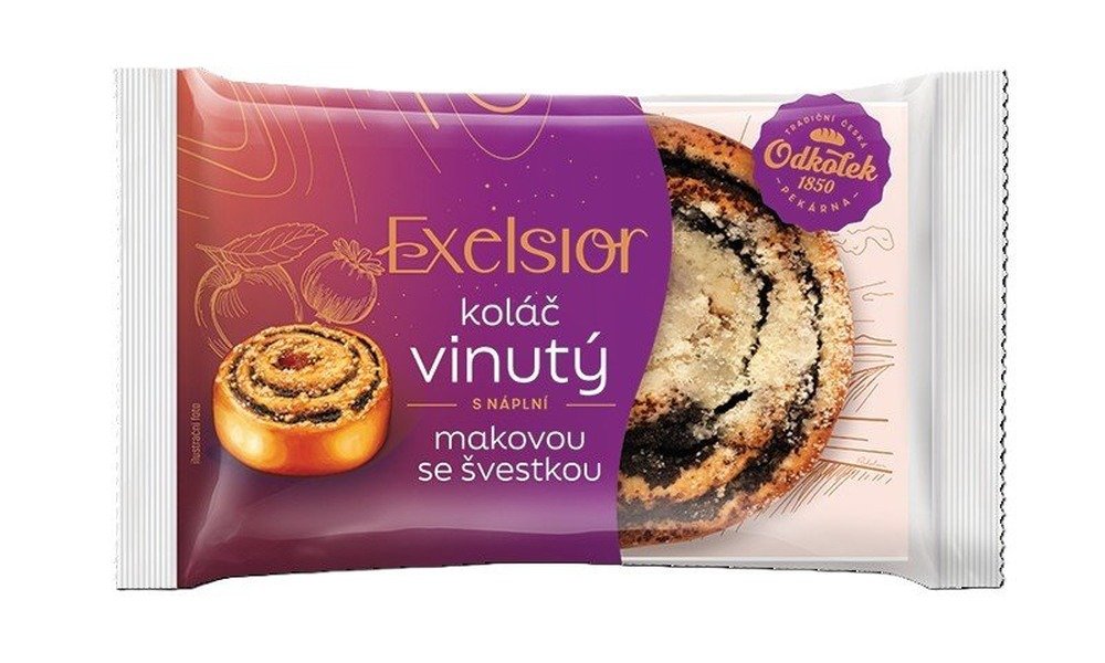 Excelsior Koláč vinutý mák se švestkami